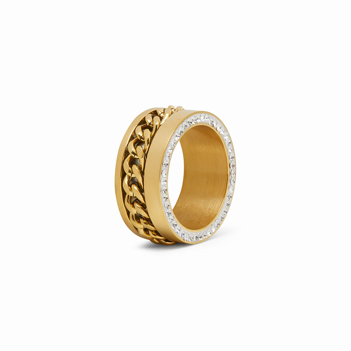 Gold Cuban Layers Ring