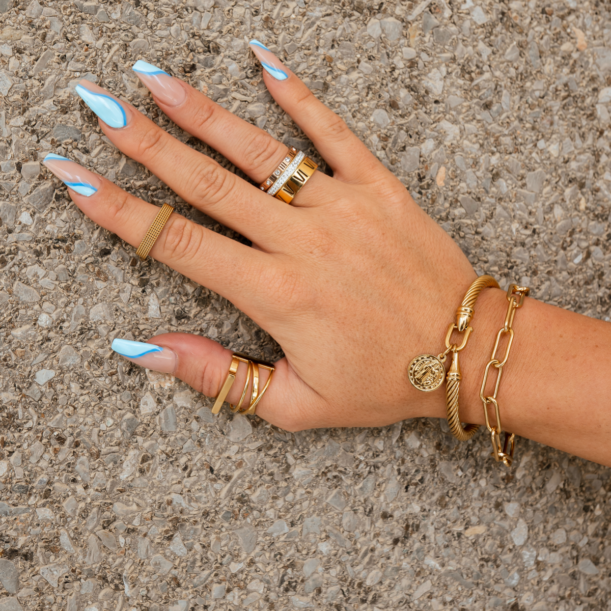 14K Gold Chain Bracelet
