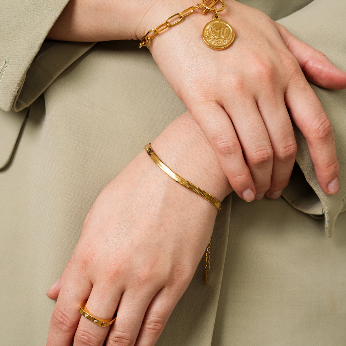 Cadenza Snake Bracelet - Gold