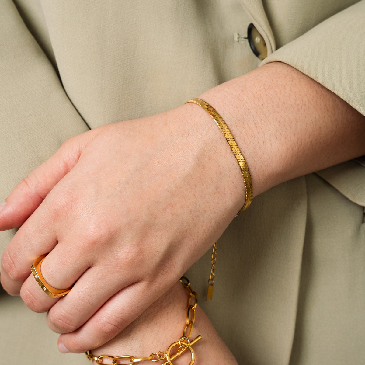 Cadenza Snake Bracelet - Gold