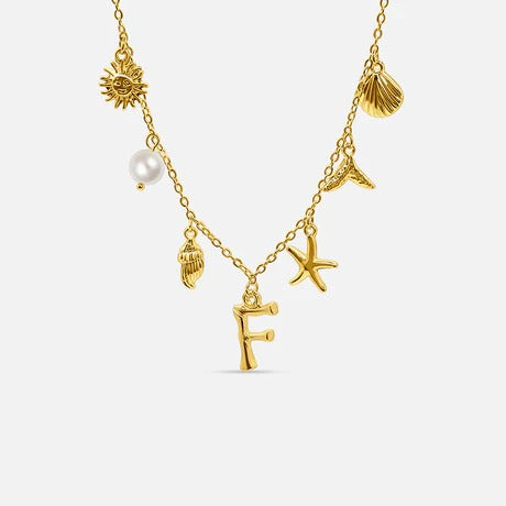 Auris Ocean Letter Necklace