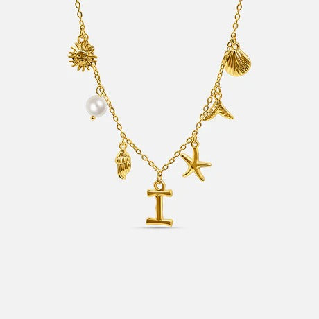 Auris Ocean Letter Necklace