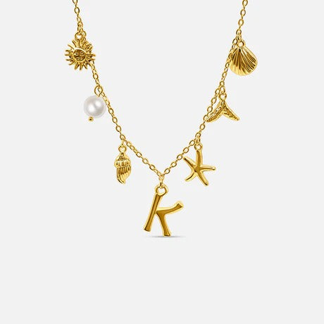 Auris Ocean Letter Necklace