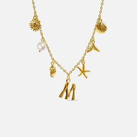Auris Ocean Letter Necklace