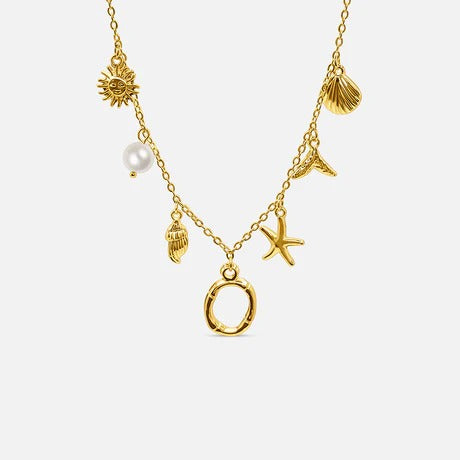 Auris Ocean Letter Necklace