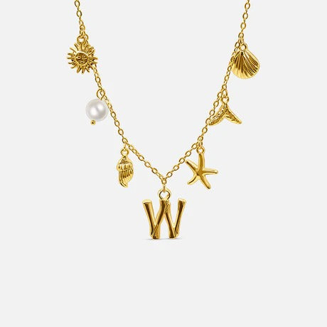 Auris Ocean Letter Necklace