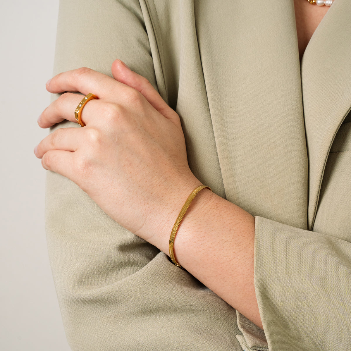 Cadenza Snake Bracelet - Gold