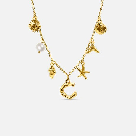 Auris Ocean Letter Necklace