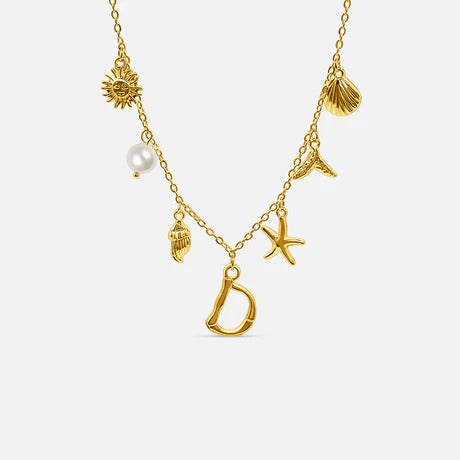 Auris Ocean Letter Necklace