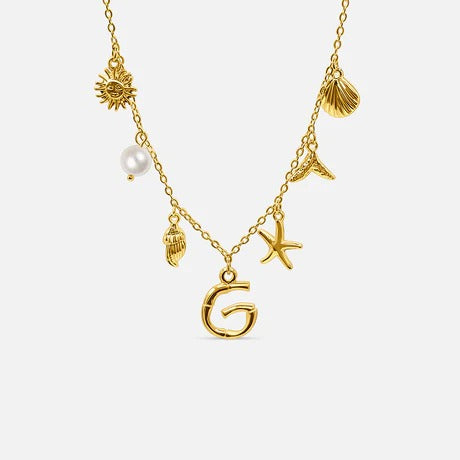 Auris Ocean Letter Necklace