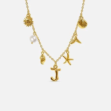 Auris Ocean Letter Necklace
