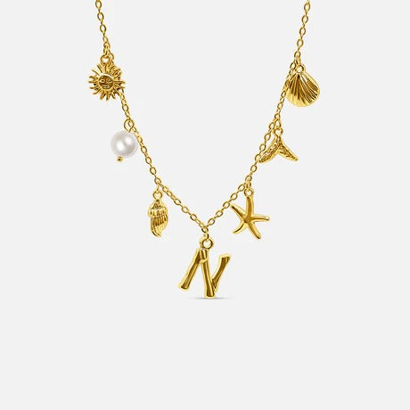 Auris Ocean Letter Necklace