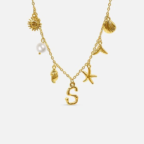 Auris Ocean Letter Necklace