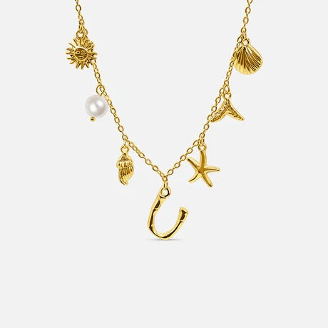 Auris Ocean Letter Necklace