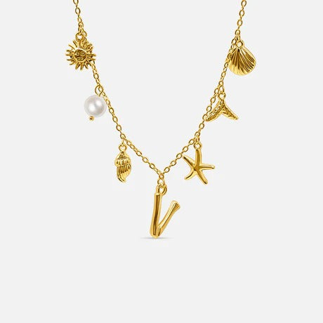Auris Ocean Letter Necklace